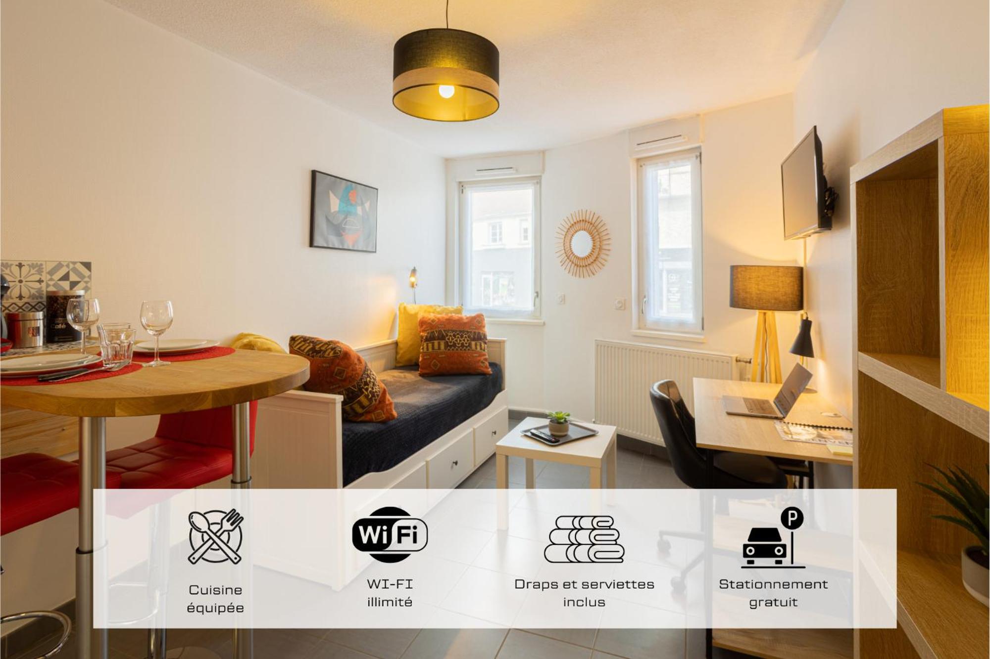 Studio Premium Arrivee Autonome 24S24H Troyes Bagian luar foto